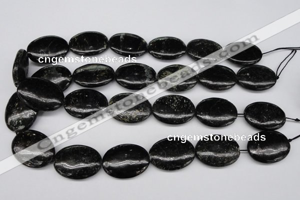 CAE61 15.5 inches 22*30mm oval astrophyllite beads wholesale