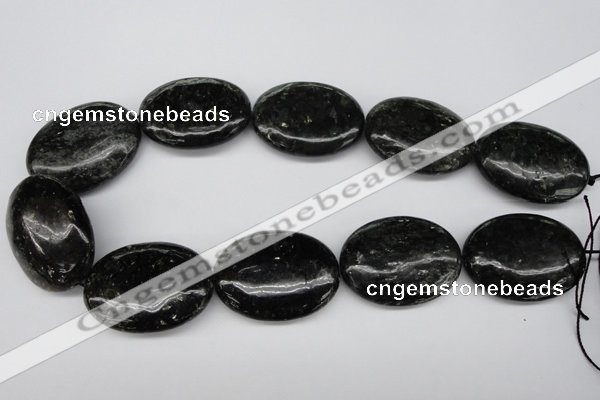 CAE63 15.5 inches 30*40mm oval astrophyllite beads wholesale