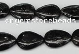 CAE68 15.5 inches 13*18mm flat teardrop astrophyllite beads wholesale