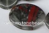 CAF04 15.5 inches 30*40mm oval African bloodstone beads