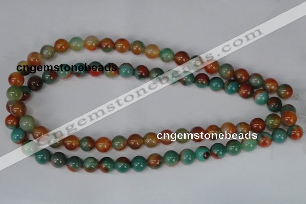 CAG1000 15.5 inches 10mm round rainbow agate beads wholesale