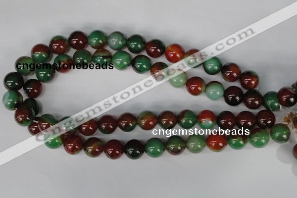 CAG1003 15.5 inches 14mm round rainbow agate beads wholesale