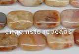 CAG1097 15.5 inches 13*18mm rectangle Morocco agate beads wholesale