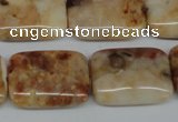 CAG1098 15.5 inches 18*25mm rectangle Morocco agate beads wholesale