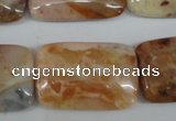 CAG1099 15.5 inches 20*30mm rectangle Morocco agate beads wholesale