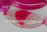 CAG1182 15.5 inches 19*38mm marquise line agate gemstone beads