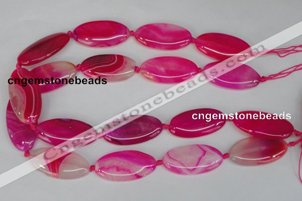 CAG1182 15.5 inches 19*38mm marquise line agate gemstone beads