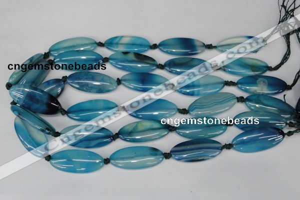 CAG1301 15.5 inches 15*35mm marquise line agate gemstone beads