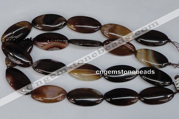 CAG1322 15.5 inches 20*38mm marquise line agate gemstone beads