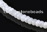 CAG137 3*5mm rondelle blue lace agate gemstone beads Wholesale