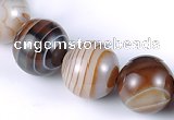 CAG143 14mm round madagascar agate gemstone beads Wholesale