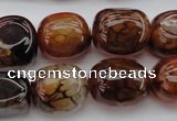 CAG1457 15.5 inches 13*18mm nuggets dragon veins agate beads