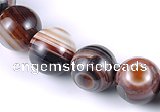 CAG148 13mm smooth round madagascar agate stone beads Wholesale