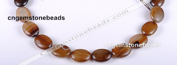 CAG154 15*20mm oval madagascar agate gemstone beads Wholesale