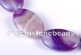 CAG157 20*30mm oval madagascar agate gemstone beads Wholesale