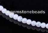 CAG162 Smooth round 4mm blue lace agate gemstone beads wholesale