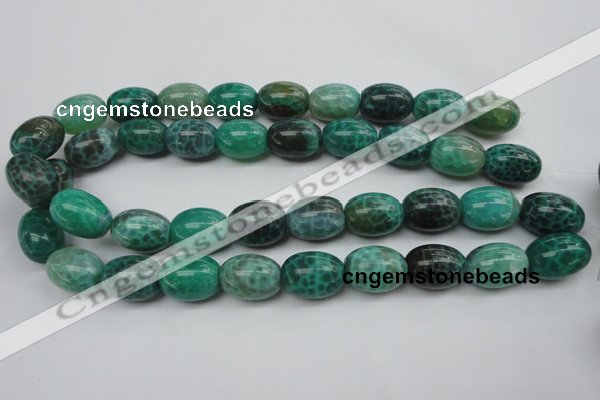 CAG1621 15.5 inches 15*20mm egg-shaped peafowl agate gemstone beads