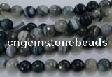 CAG1635 15.5 inches 6mm faceted round blue agate gemstone beads