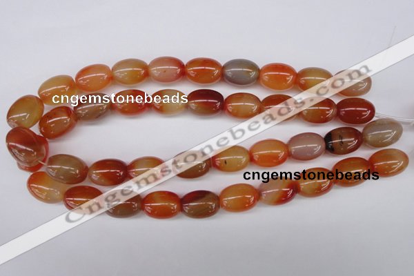 CAG1647 15.5 inches 15*20mm rice red agate gemstone beads