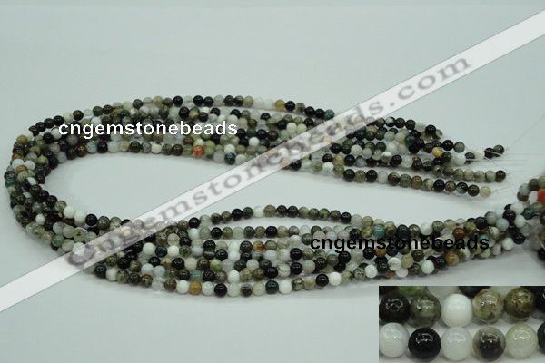 CAG1684 15.5 inches 4mm round ocean agate beads wholesale