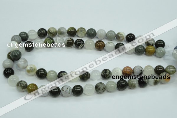 CAG1688 15.5 inches 12mm round ocean agate beads wholesale