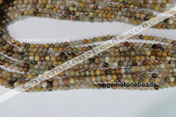 CAG1700 15.5 inches 4mm round rainbow agate beads wholesale