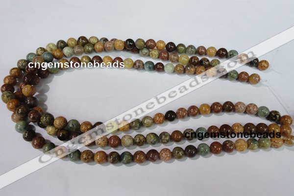 CAG1702 15.5 inches 8mm round rainbow agate beads wholesale