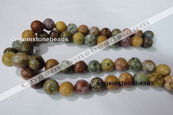 CAG1706 15.5 inches 16mm round rainbow agate beads wholesale