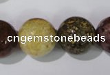 CAG1707 15.5 inches 18mm round rainbow agate beads wholesale