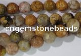 CAG1712 15.5 inches 8mm faceted round rainbow agate beads