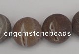 CAG1847 15.5 inches 20mm round matte druzy agate beads whholesale