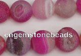 CAG1862 15.5 inches 16mm round matte druzy agate beads whholesale