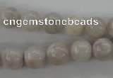 CAG1897 15.5 inches 10mm round grey agate beads wholesale