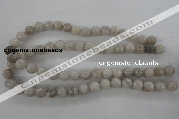 CAG1898 15.5 inches 12mm round grey agate beads wholesale