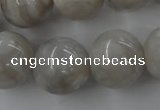 CAG1901 15.5 inches 18mm round grey agate beads wholesale