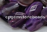 CAG206 15.5 inches 10*20mm faceted teardrop purple agate beads