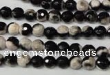 CAG2241 15.5 inches 6mm faceted round fire crackle agate beads