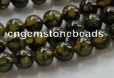 CAG234 15.5 inches 8mm round dragon veins agate gemstone beads