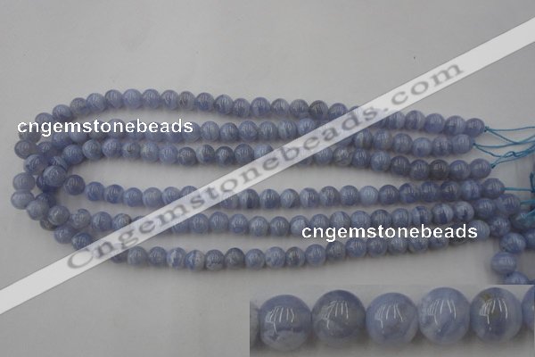 CAG2367 15.5 inches 8mm round blue lace agate beads wholesale