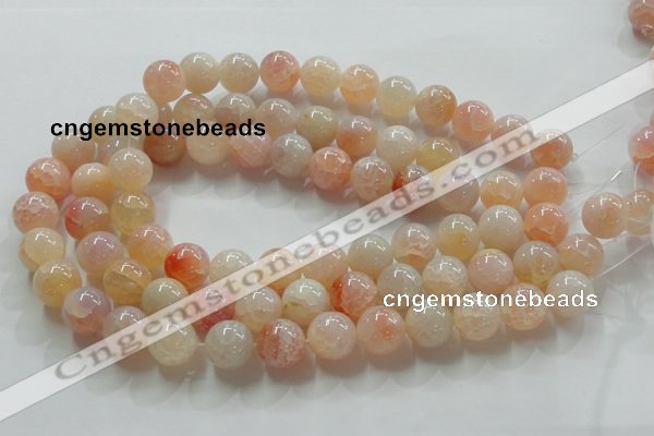 CAG241 15.5 inches 16mm round dragon veins agate gemstone beads