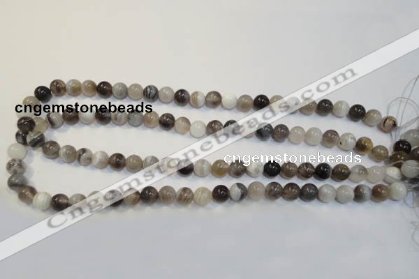 CAG2412 15.5 inches 8mm round Chinese botswana agate beads