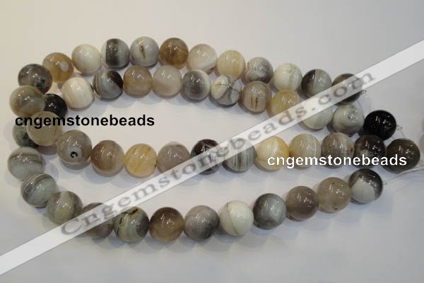 CAG2416 15.5 inches 16mm round Chinese botswana agate beads