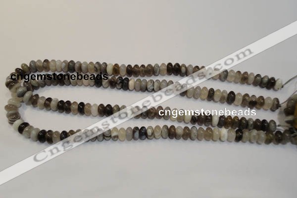 CAG2430 15.5 inches 5*8mm rondelle Chinese botswana agate beads