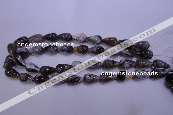 CAG2761 15.5 inches 12*20mm teardrop botswana agate beads wholesale