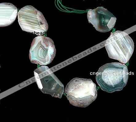 CAG329 rough agate nugget shape  gemstone beads Wholesale