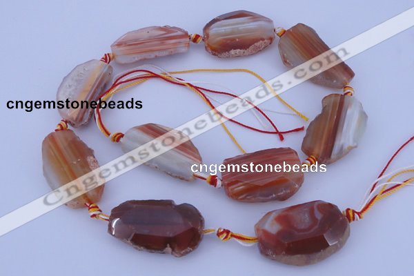 CAG332 rough agate nugget shape gemstone beads Wholesale