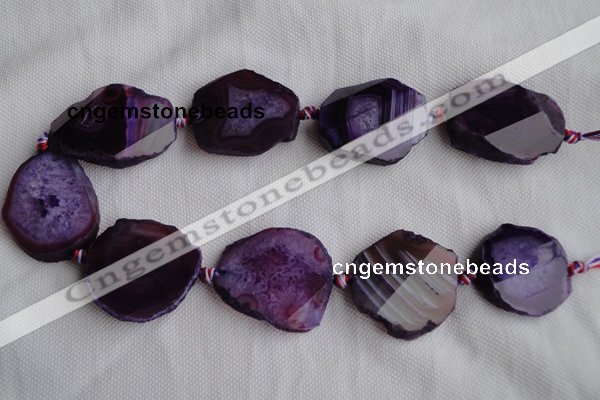 CAG333 rough agate gemstone nugget shape beads Wholesale