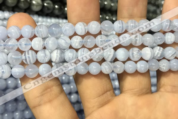 CAG3577 15.5 inches 6mm round blue lace agate beads wholesale