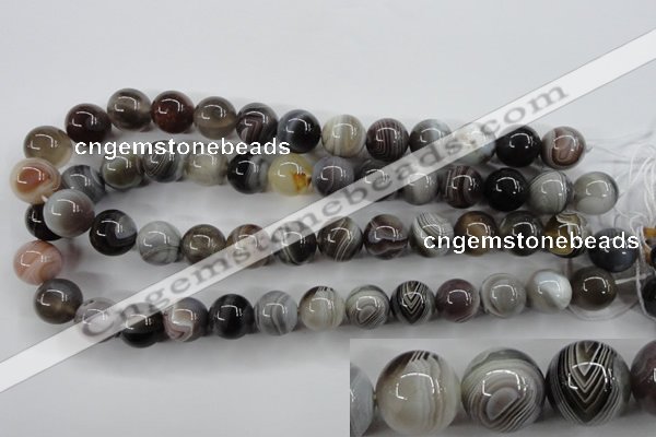 CAG3685 15.5 inches 14mm round botswana agate beads wholesale