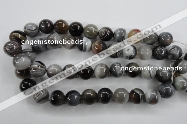 CAG3687 15.5 inches 18mm round botswana agate beads wholesale